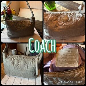 Coach Gray Quilted Women's Bag